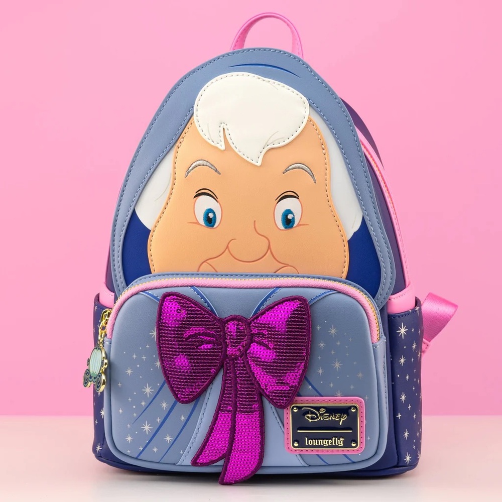 Loungefly x Disney Cinderella Fairy Godmother Cosplay Backpack